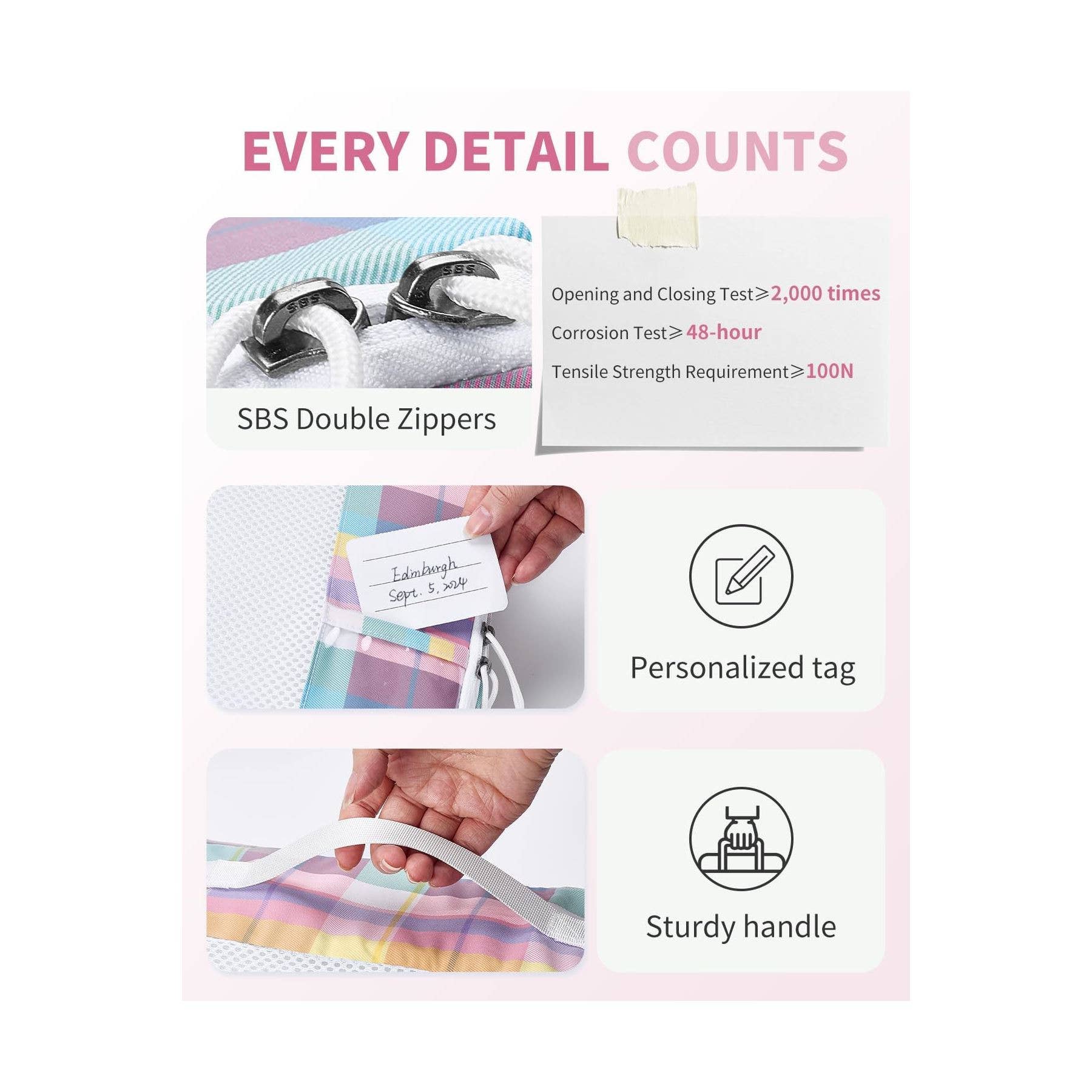 wandf – Engroshandel Pakkeemballage – 6 stk. kuffertorganisatorposer med mærke til rejsetilbehør57