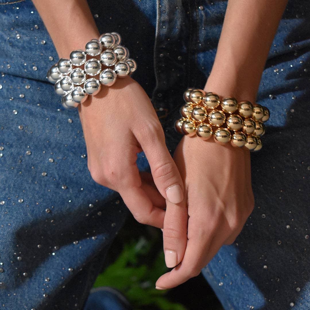 22 Jewelry - Wholesale Beaded Bracelet - GWEN BRACELET 14MM1