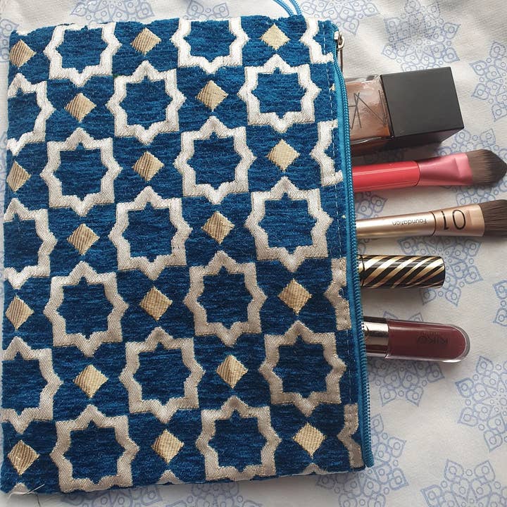 Moroccan Natural bazaar - Wholesale Makeup/Cosmetic Bag - Moroccan Ziliji Make Up bag, Cosmetic bag, Travel Toiletry10