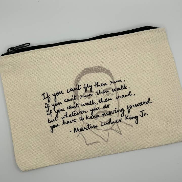 MLK Jr. Canvas Pouch for wholesale by Earthly Matters