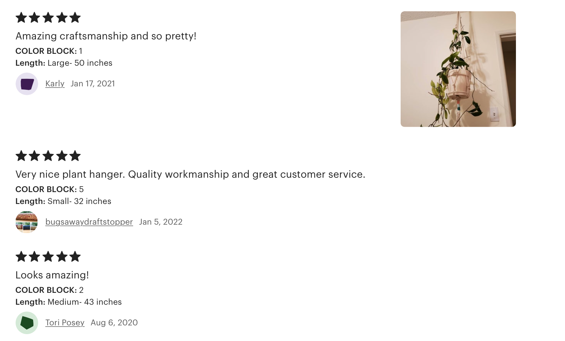 Freefille Market - Vendita all'ingrosso Fioriere a sospensione - Portavasi in macramè, color block6