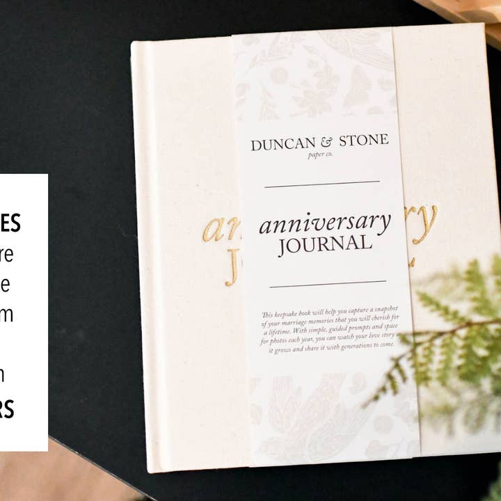 Duncan & Stone Paper Co. - Wholesale Journal/Diary - Anniversary Journal | Wedding Book | Gift for Wife or Spouse3