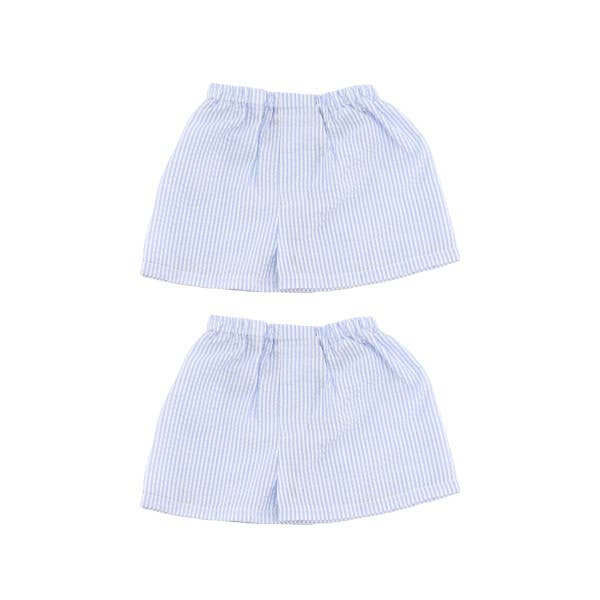 Mint - Wholesale Shorts - Kids - 2 Pk Baby Blue Seersucker Shorts 3T | Mint