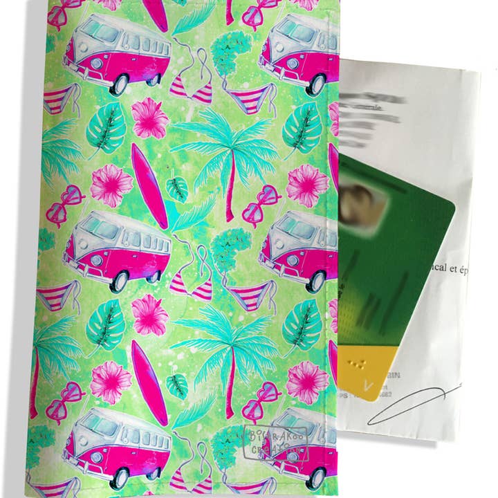 Surf fuchsia en groene recepthouder voor wholesale door BISTRAKOO