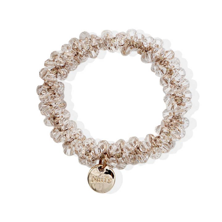 ACCITY - Wholesale Scrunchie - Women's - Beaded Crystal Hair Tie Bracelet for Women_CWAHA01316