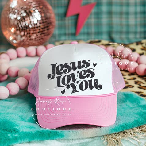 Jesus Loves You - Trucker Hat for wholesale by Trendy Chic Apparel LLC