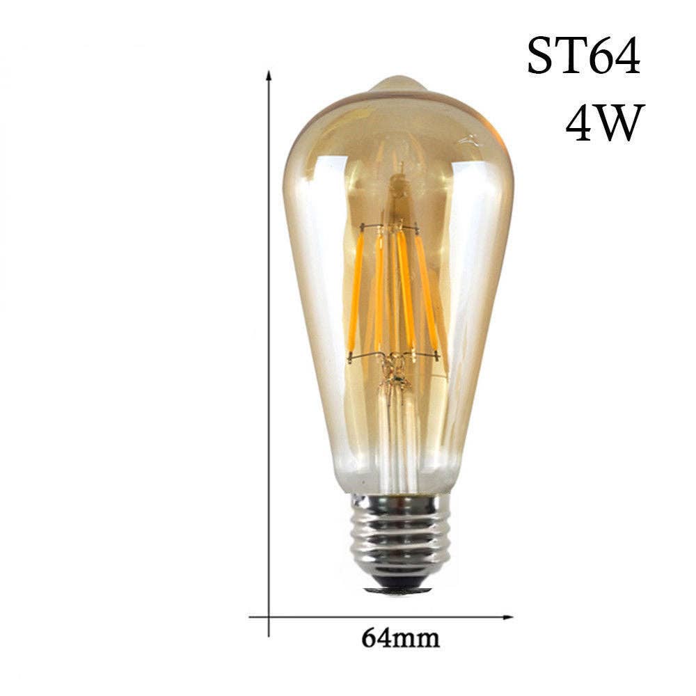 Ledsone - Wholesale Light Bulb/Puck - ST64 E27 4W Dimmable Vintage LED Retro Classic Filament Bulb1