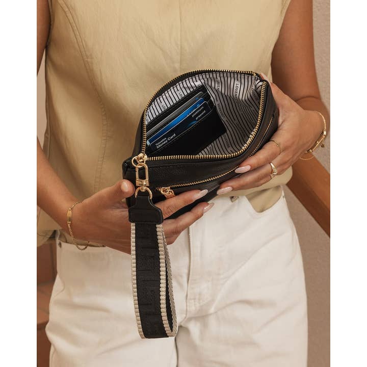 Louenhide - Wholesale Clutch Bag - Women's - Mimi Gia Wristlet - Black6