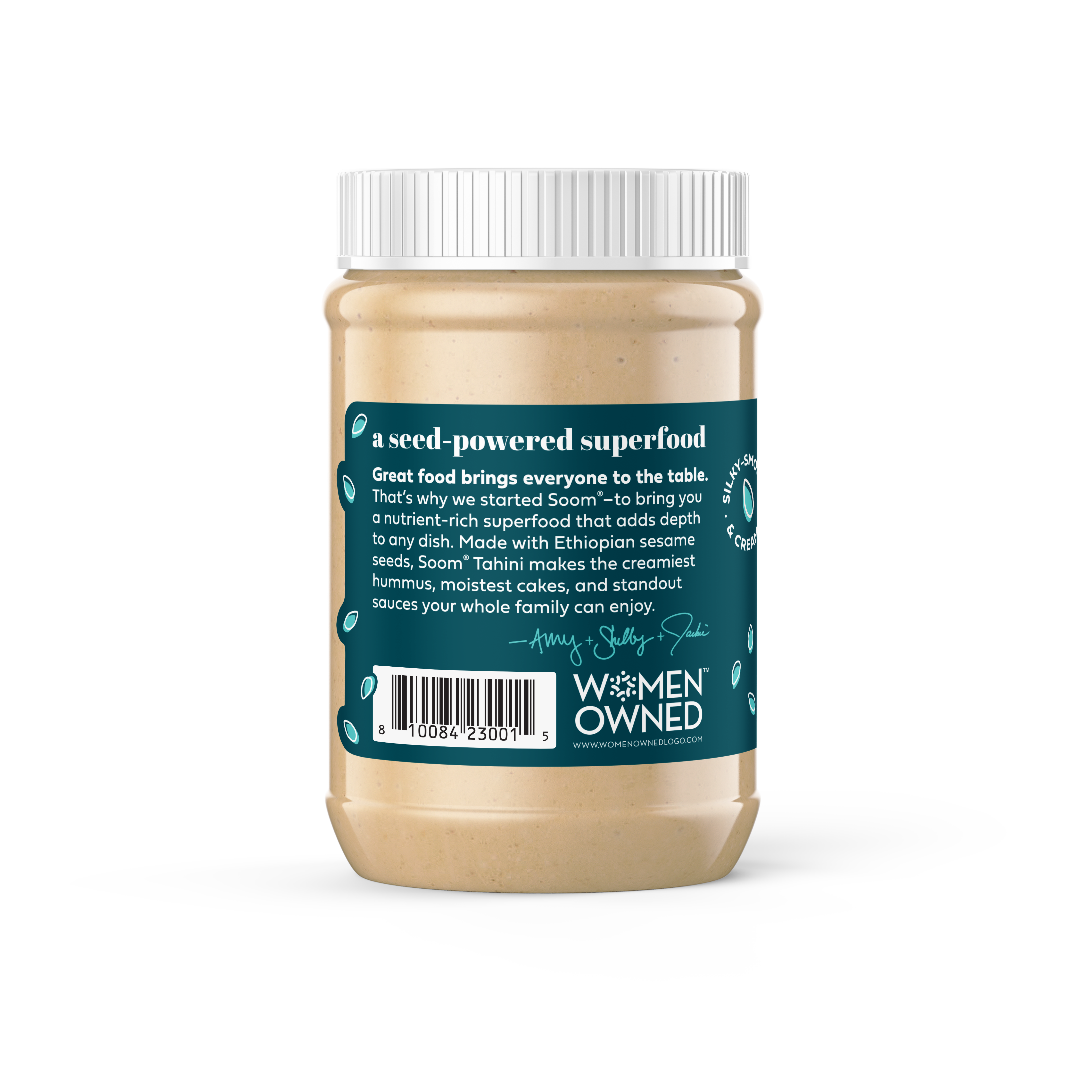 Soom Foods - Wholesale Nut Butter - Premium Tahini (16oz)1