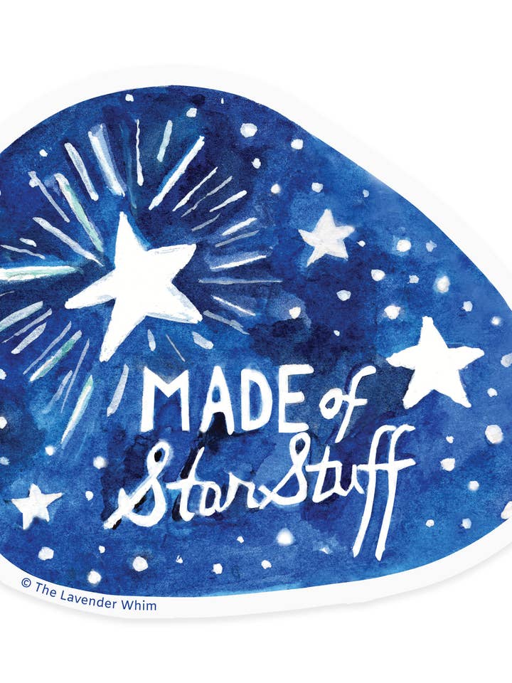 Star Stuff vinyl sticker for wholesale by The Lavender Whim