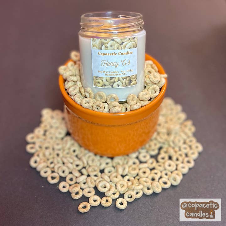 Honey O's for wholesale by Copacetic Candles