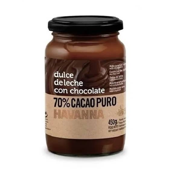 Premium Brand - Wholesale Hot Fudge/Chocolate Spread - Havanna | Dulce De Leche With Chocolate 70% Cocoa | 450 grams0