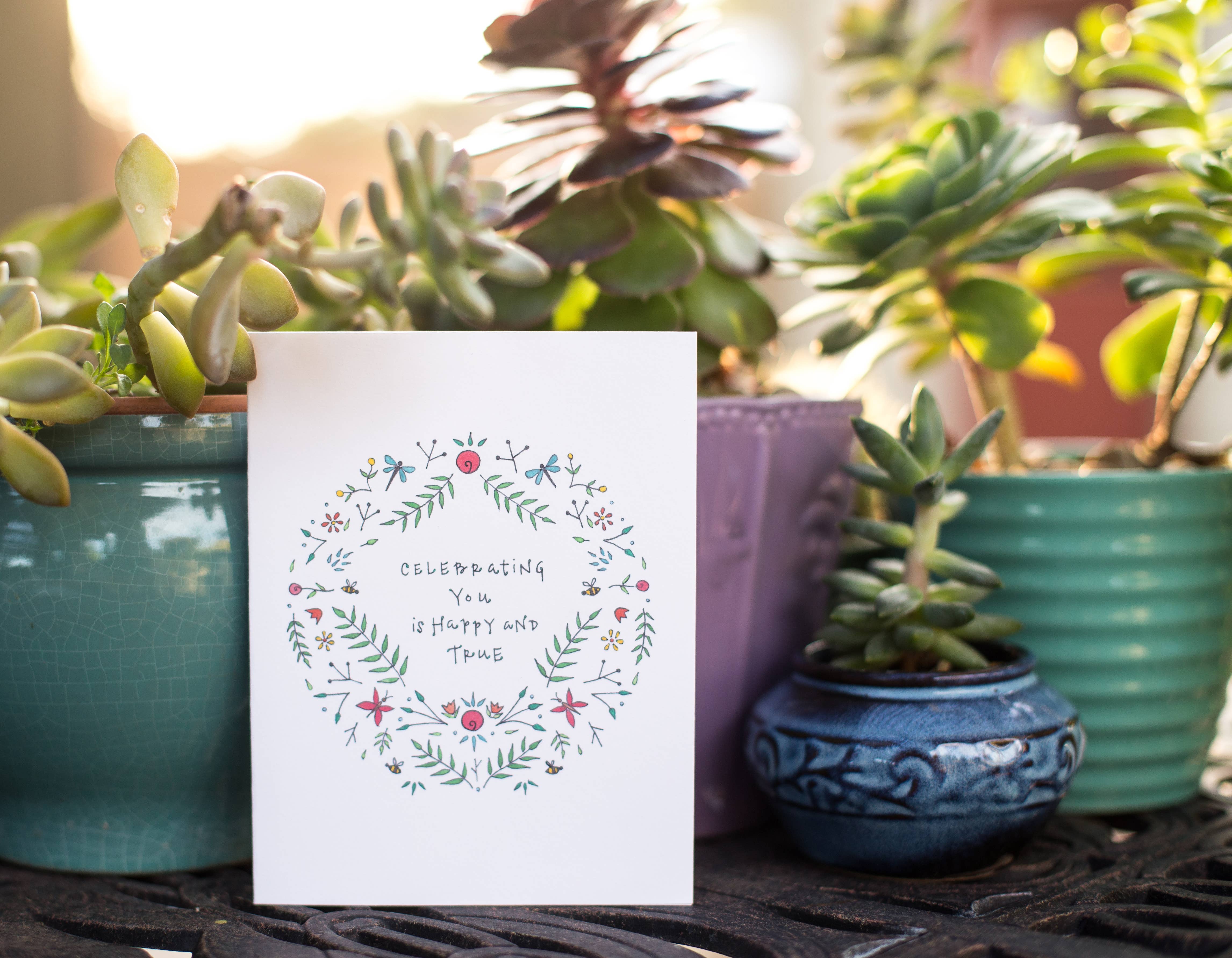 Lacelit | Stationery & Gifts by Kimberly Kuniko - Wholesale Birthday Card - Celebrating You | Birthday, Wedding, & Anniversary Card1