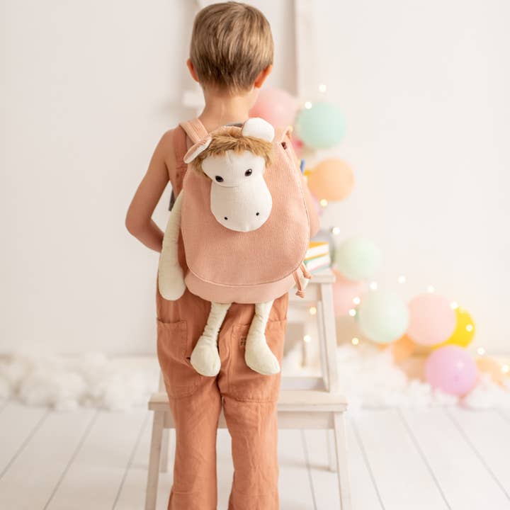 Crochetts - Venta al por mayor Mochila - Niños - MOCHILA PELUCHE ALGODÓN MONITO