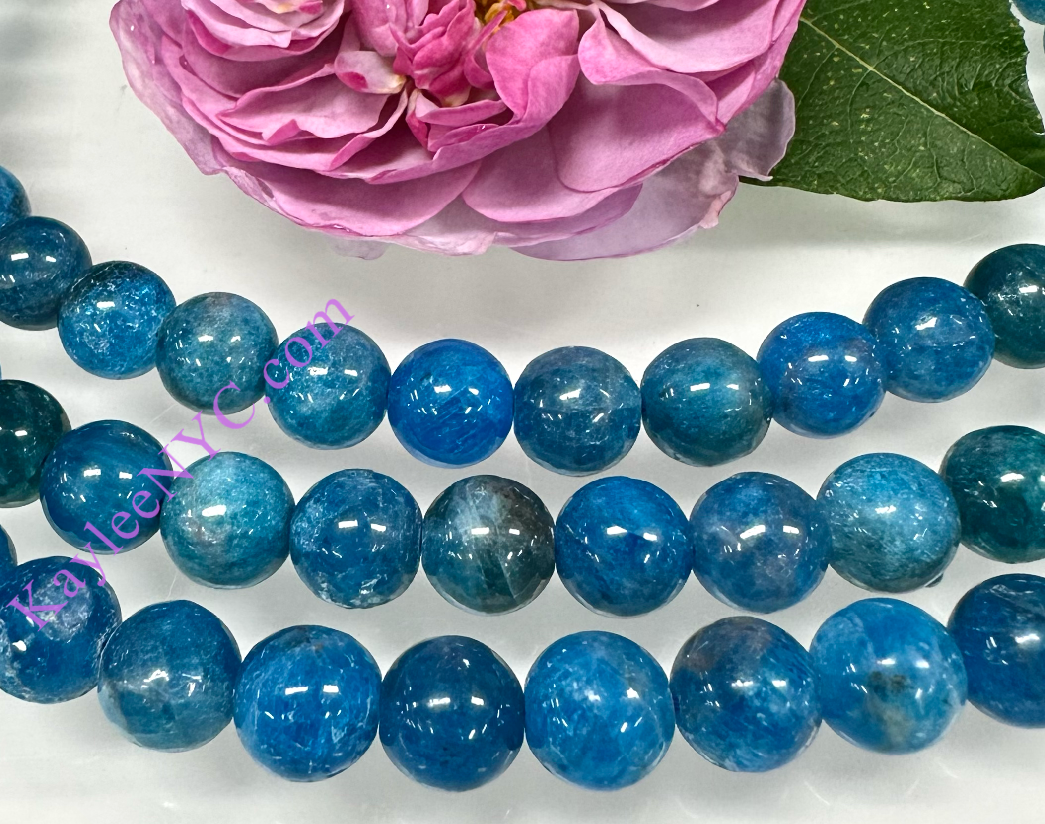 KayleeNYC - Wholesale Beads - Natural Apatite beads 15.5”1