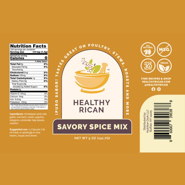 Healthy Rican - Wholesale Dried Spice Mix - Healthy Rican Chicken Spice Mix3