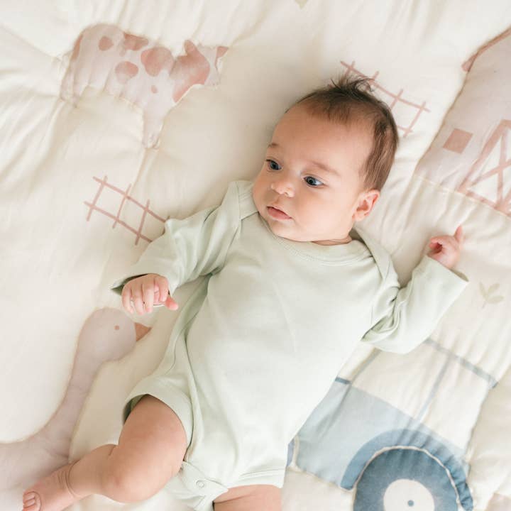 Crane Baby - Wholesale Play mat – Kids & baby - Charlie Farmhouse Quilted Play Mat9