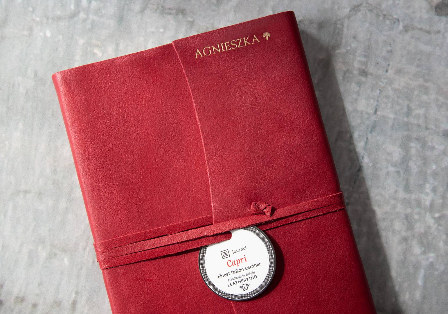 Creatico – Großhandel Tagebuch – Leatherkind Capri Notizbuch, A4, nachfüllbar, Geschenkset mit Stift47