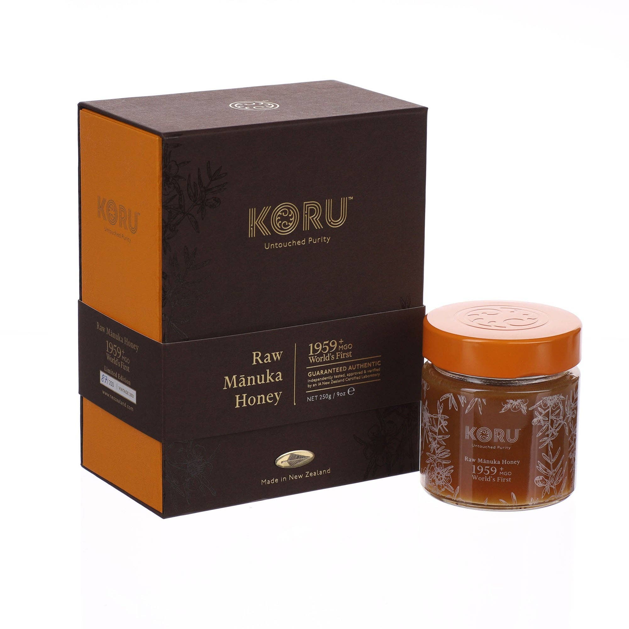 Koru - Wholesale Honey - KORU Manuka Honey MGO 1959+ | UMF 33+ | 250g (WORLD FIRST)0