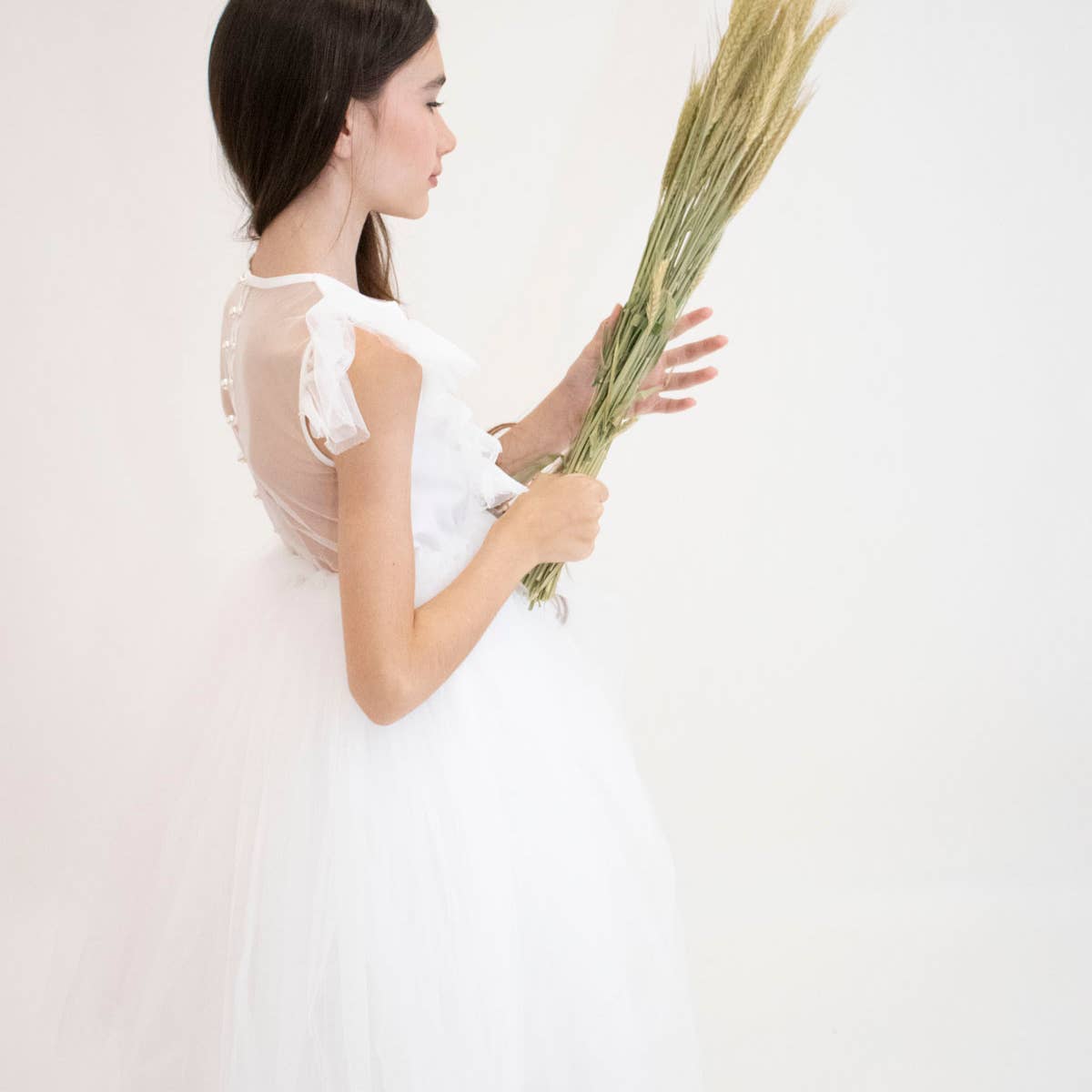 Yuko B - Wholesale Dress - Kids - CLARA girl's dress - White2