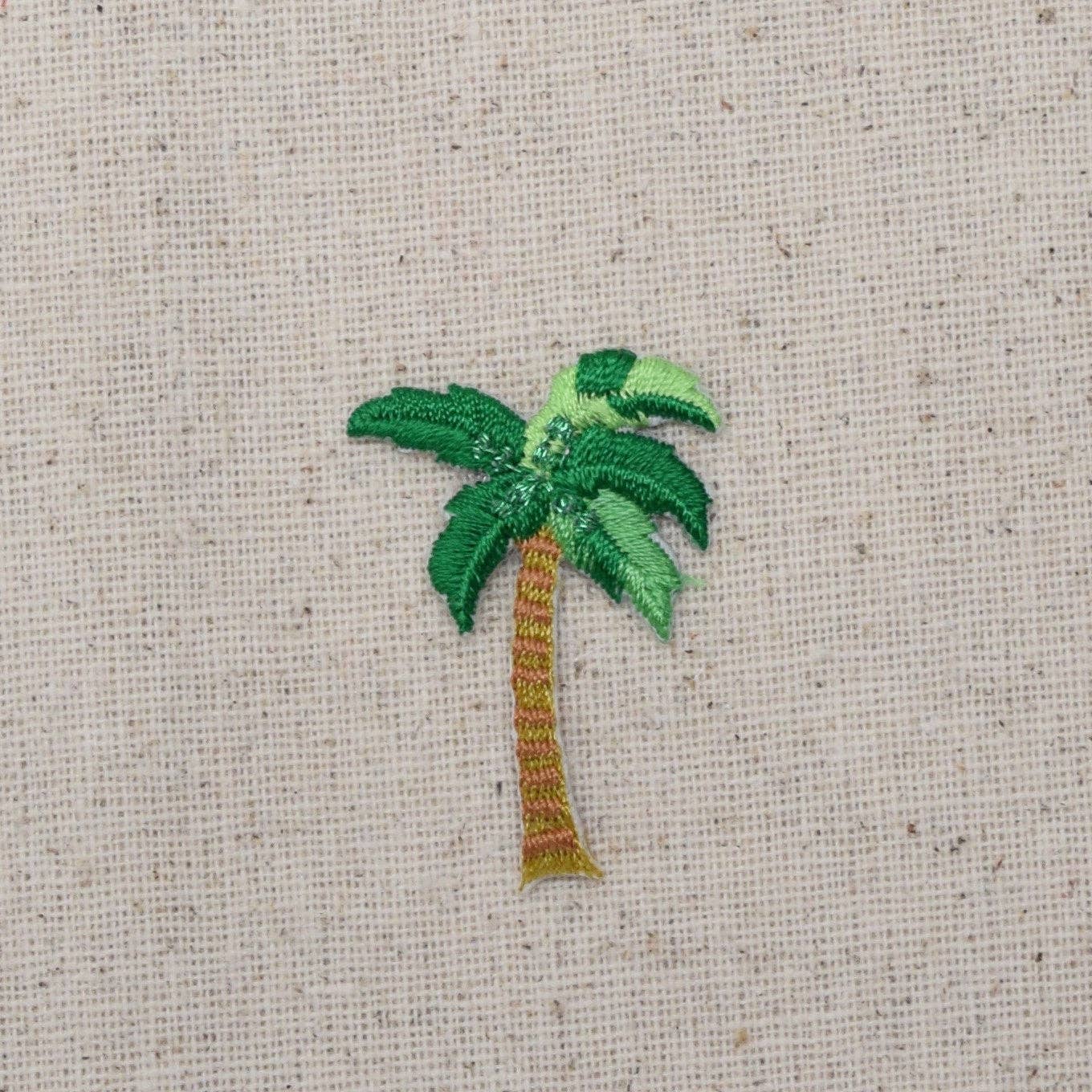 Wholesale Applique - Wholesale Patch - Small - Tropical Palm Tree - Shimmery - Iron on Patch