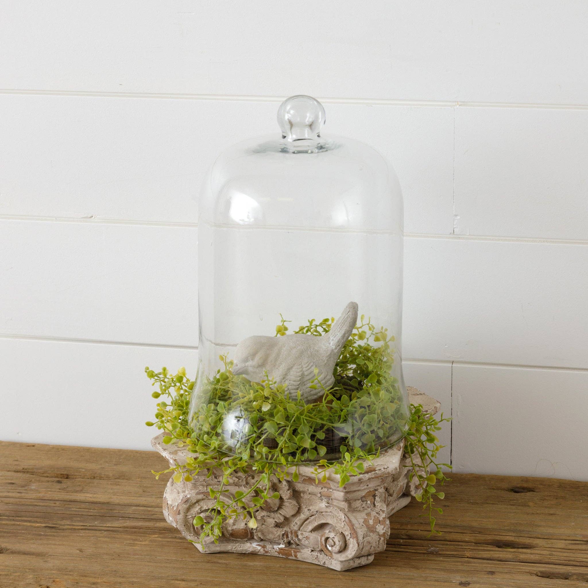 Audrey's Home & Gift – Engroshandel Bordpynt – Glas Cloche, Lg (PC)1