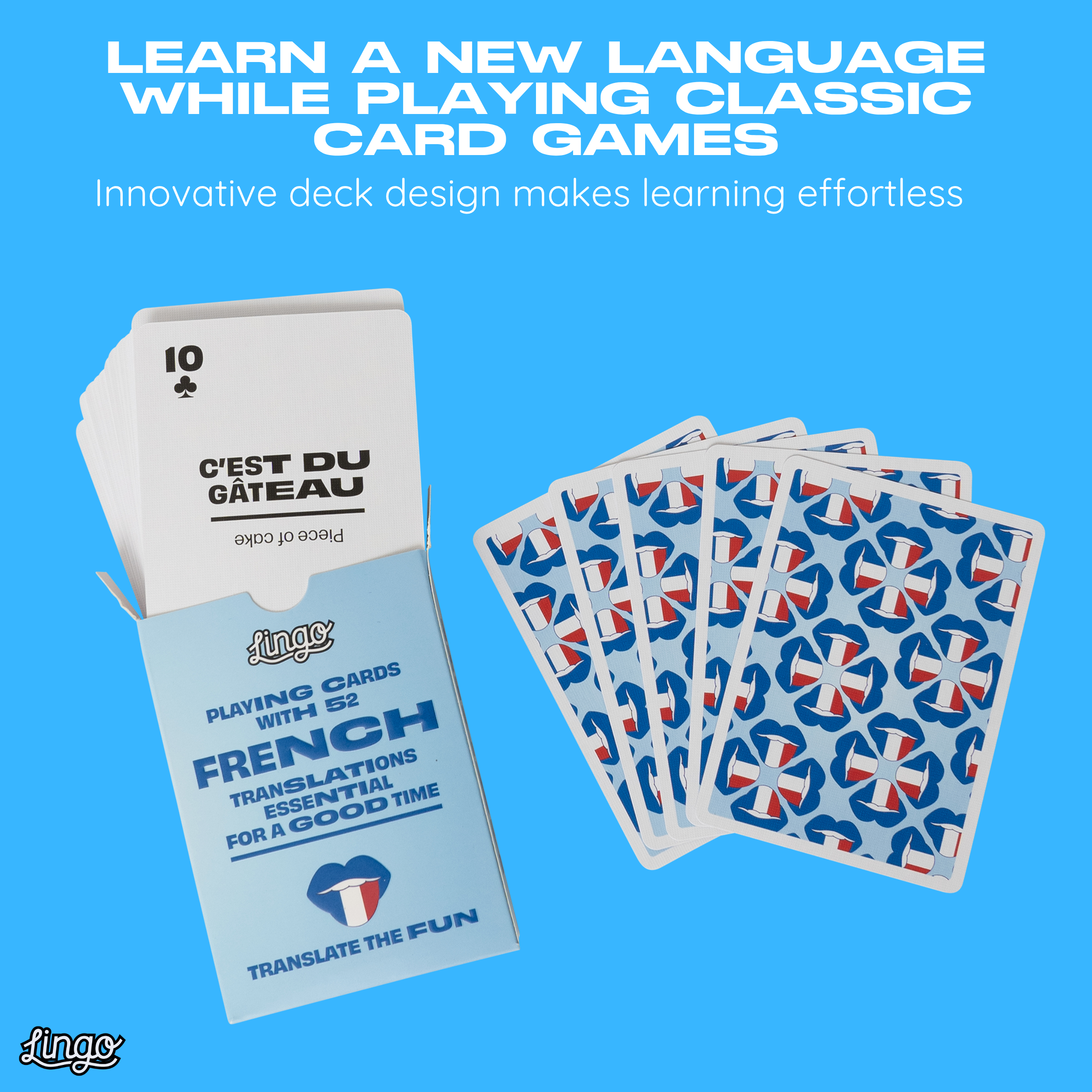 Lingo Playing Cards – wholesale Spelkort – Franska resespelkort5