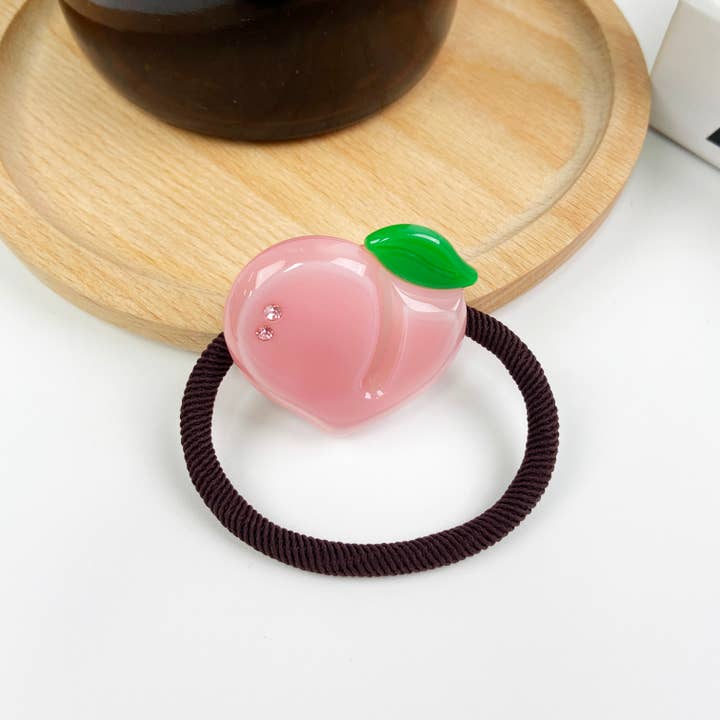 TheDivaSoap - Wholesale Hair Tie - Fruit Acetate Hair Tie Apple Strawberry Hair Ties3