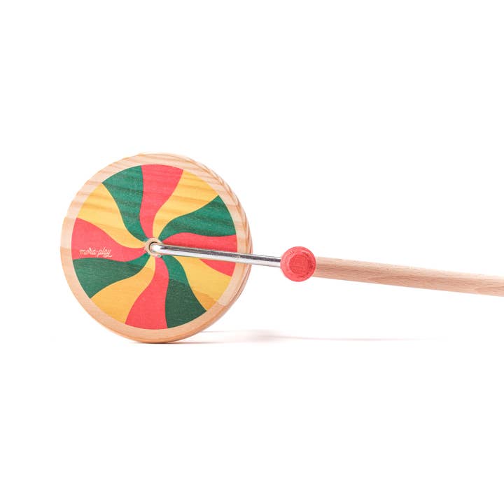 MORA PLAY - Vente Jouet en bois – enfant - Roue en bois à pousser