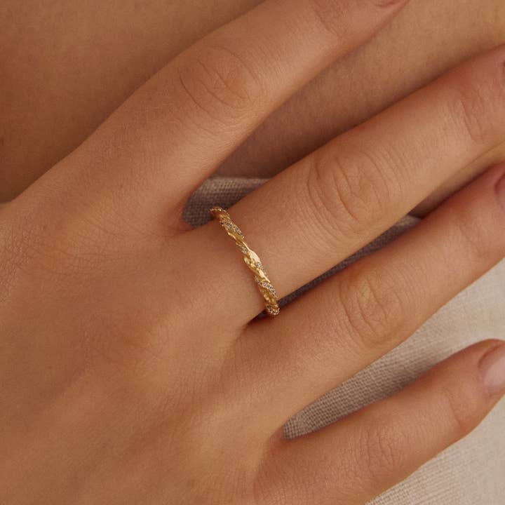 Agapée Jewelry – Großhandel Band/Stapelring – Annaé Ring | Schmuck Gold Geschenk Wasserdicht1