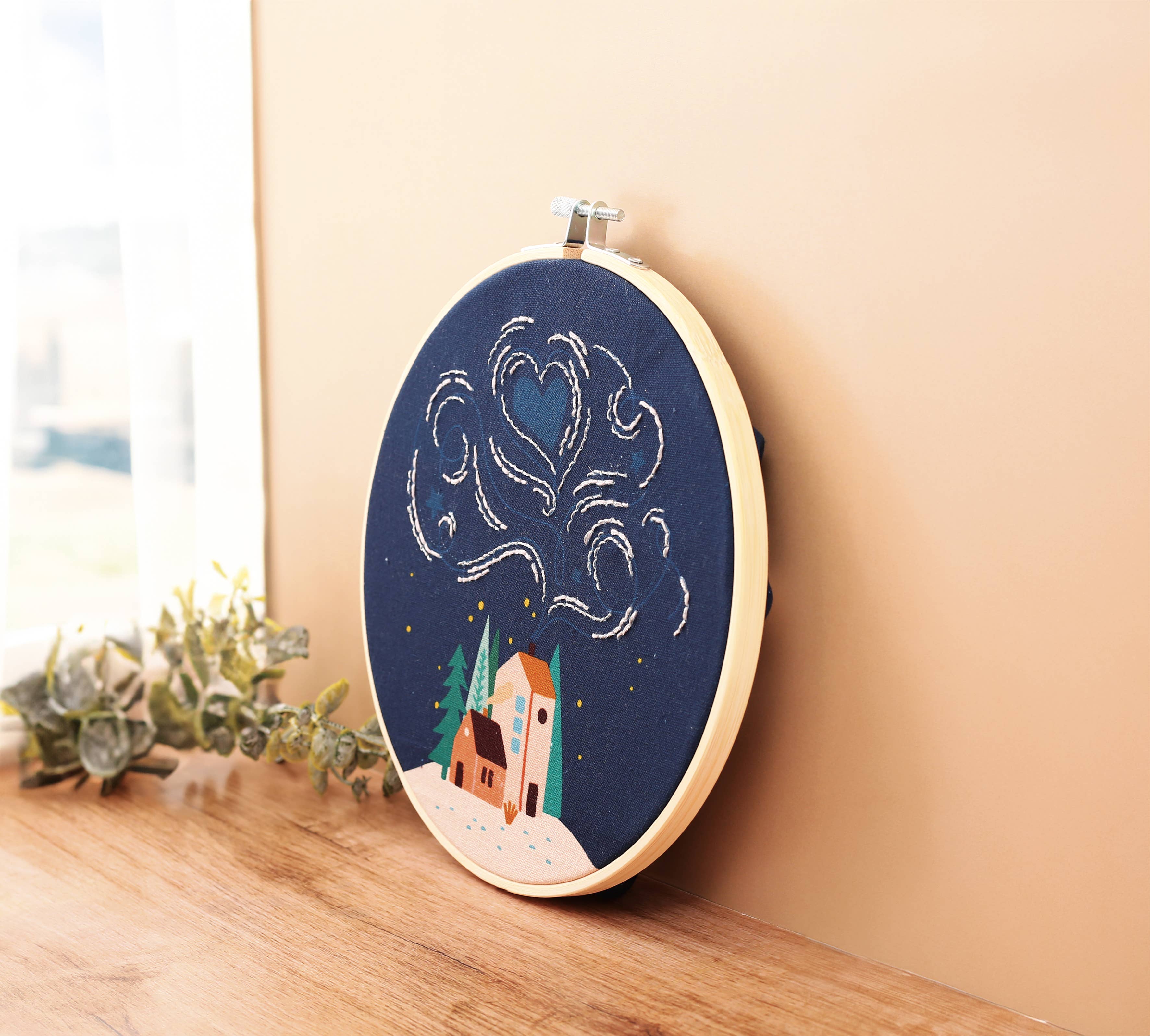 Graine Créative - Wholesale Embroidery/Cross Stitch Supplies - PARTIAL NIGHT EMBROIDERY KIT Ø20 CM6