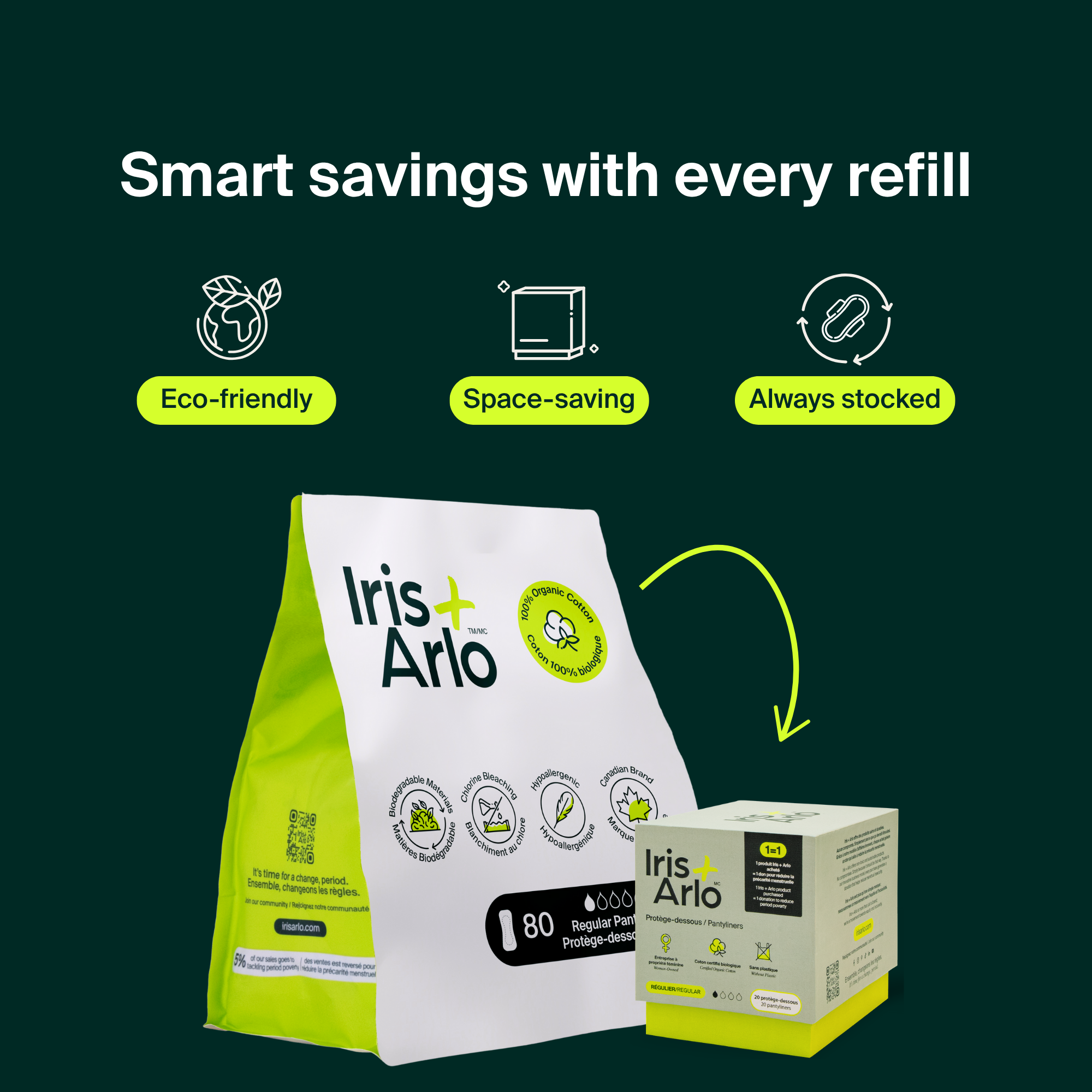 Iris + Arlo - Vente Protections menstruelles/serviettes hygiéniques - Protège-dessous9