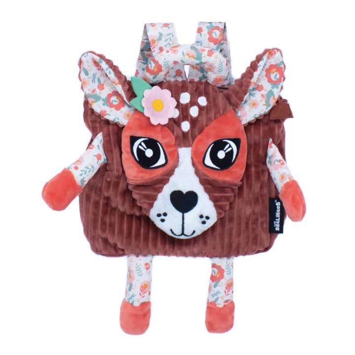 Mochila de veludo cotelê Melimelos the Deer por atacado de Robbie Toys Ltd