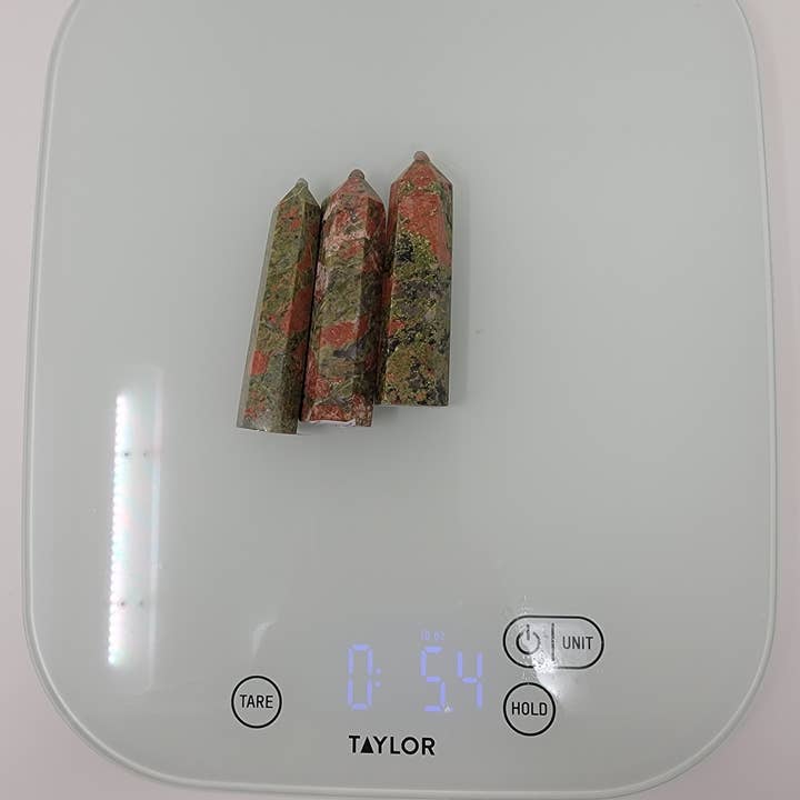 5.4 oz Unakite Points for wholesale by The Cozmic Cauldron
