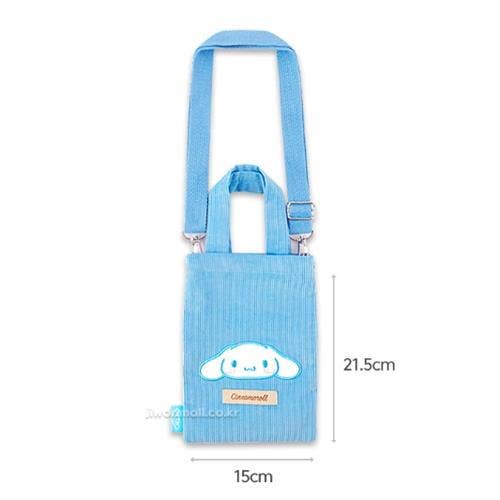 SANRIO CORDUROY CROSSBODY BAG - CINNAMOROLL for wholesale by BCZShop