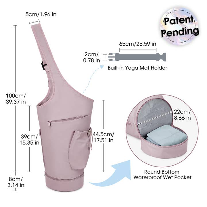 wandf - Wholesale Yoga Bag - Yoga Mat Bag Large Opening Long Tote Yoga Mat Carrier Holder20