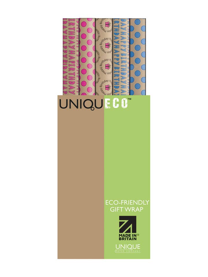 Eco-friendly Kraft wrapping paper (42 rolls) FSC™ Recyled for wholesale by The Unique Paper Company