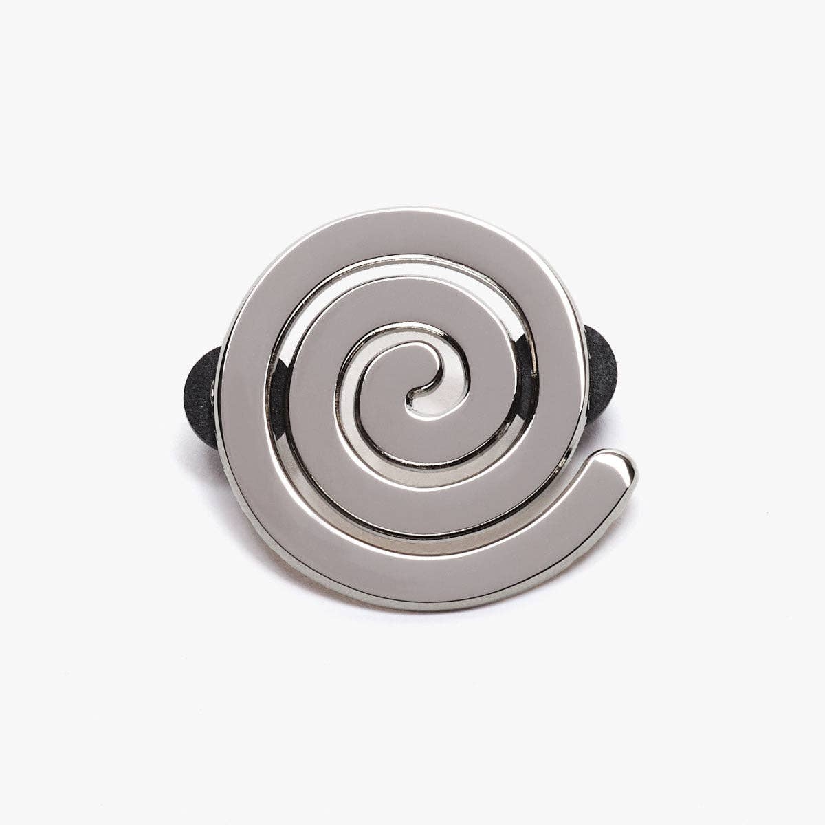 WINONA IRENE - Wholesale Lapel Pin/Button - Silver Metal Spiral Pin