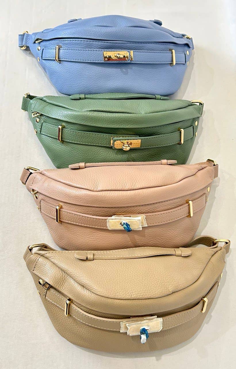 JIJOU CAPRI – wholesale Belt bag – Women’s – Italian Large Leather Sling Bag Belt Bag Waist Bag 2