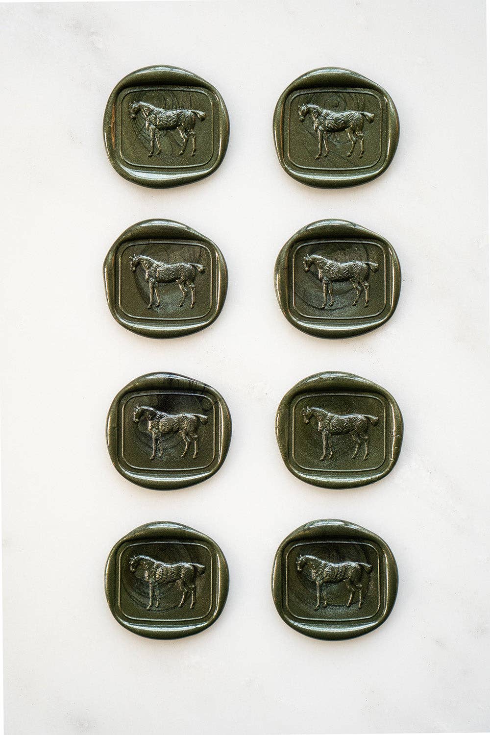 Danielle Demers Studio - Wholesale Sealing Wax - Standing Horse Wax Seals, Boxed Set of 8, Avail. in 9 colors1