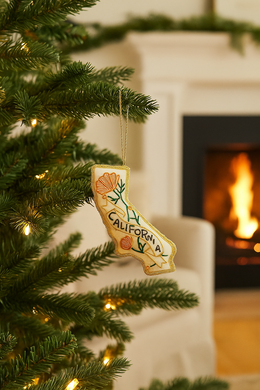 Matr Boomie Fair Trade - Vendita all'ingrosso Decorazione - Ornamento in tessuto con perline di papavero della California1