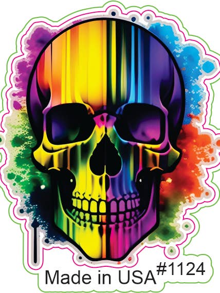 Spectrum Skull Sticker for wholesale by Big monkey