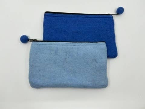 Fibres of Life - Wool & Felt - Wholesale Pouch - Women's - 2-Tone Medium Organizer Pouch - Bundle of 2011