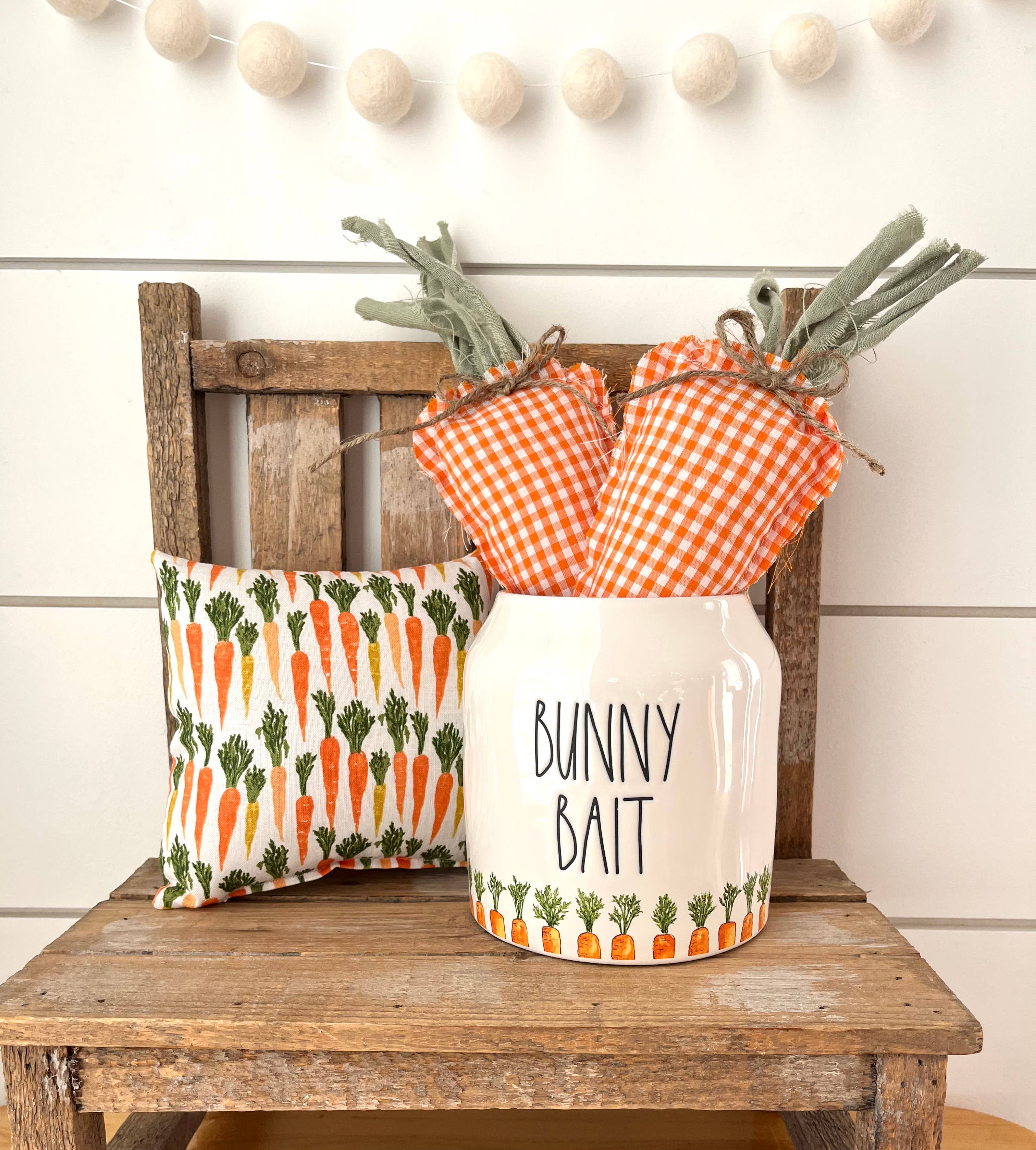 Kate + Em - Wholesale Decorative Tabletop Object - Rustic Fabric Regular Carrots 5 Pack-8 Options7