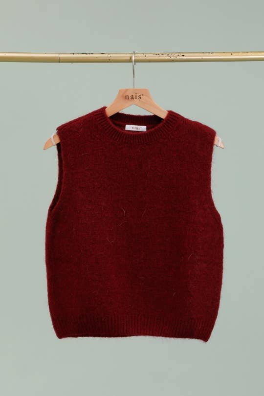 NAÏS PARIS - Wholesale Knit Sweater - Women's - Round neck sleeveless sweater in kid mohair and wool31
