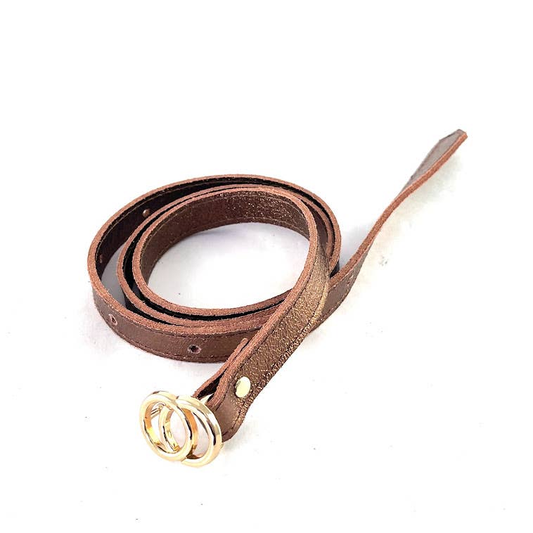 MILANO AMOUR - Vente Ceinture – femme - Ceinture Cross Laminato en cuir véritable3