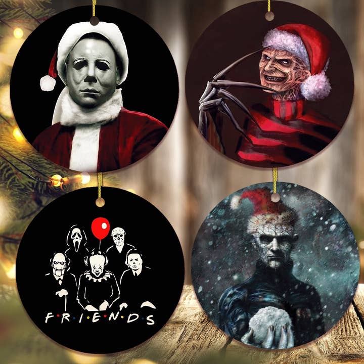 OrnamentallyYou - Wholesale Ornament Set - Horror Movie Ornament Bundle