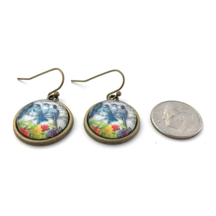 Fern & Filigree - Wholesale Dangle Earrings - Vintage Bluebird Earrings2