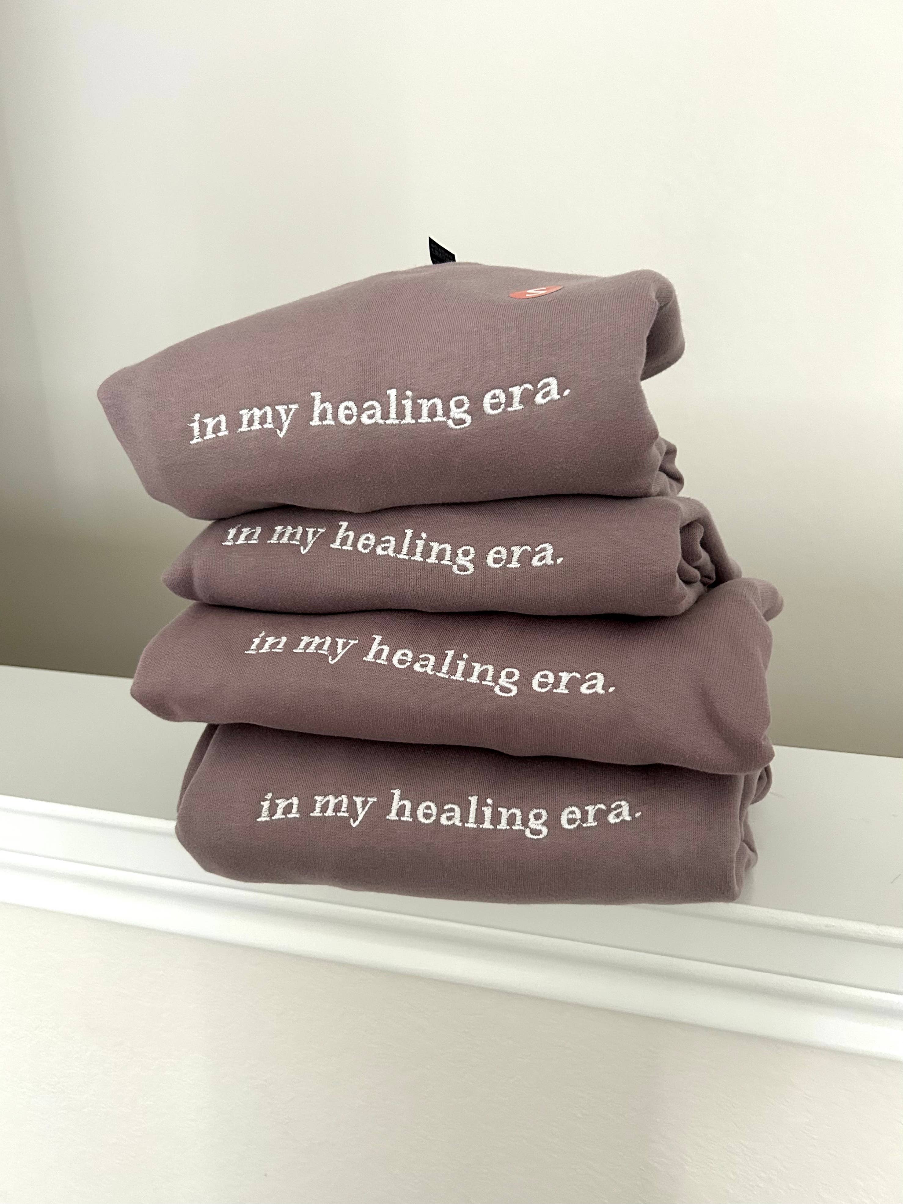 Christina iDesigns - Wholesale Graphic Sweatshirt - Women's - In my healing era sweatshirt mental health crewneck