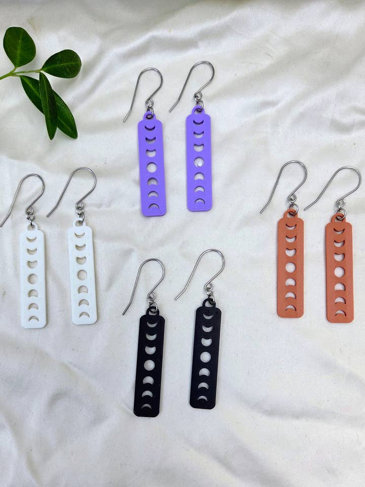Moon Phase Bar Earrings for wholesale by Let Life Fly